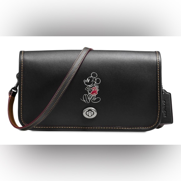 DISNEY X COACH Limited Edition Mickey Mouse Penny Leather Crossbody Bag F59374 - Picture 1 of 16